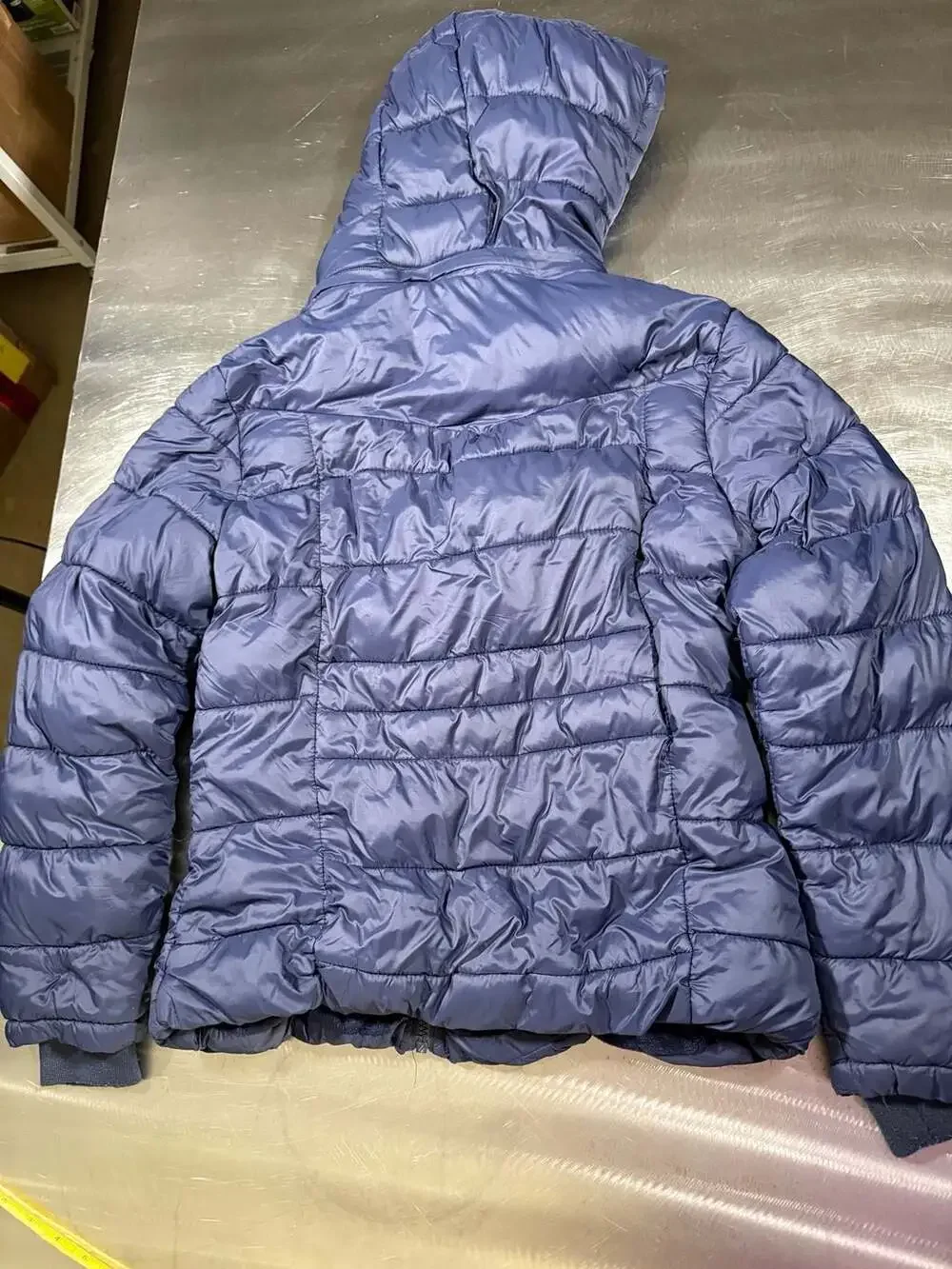 Leehanton Women's Hooded Puffer Jacket Blue Size S - Picture 5 of 7